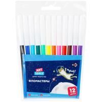 Фломастеры 12цв ПВХ европодвес ArtSpace Космические приключения 1/12 Фломастеры 12цв ПВХ европодвес ArtSpace Космические приключения 1/12