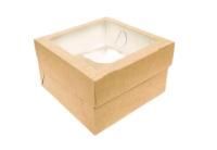 Коробка для капкейков/маффинов с окном 160х160х100мм на 4шт картон ECO MUF 4 DoECO 25/150 Коробка для капкейков/маффинов с окном 160х160х100мм на 4шт картон ECO MUF 4 DoECO 25/150