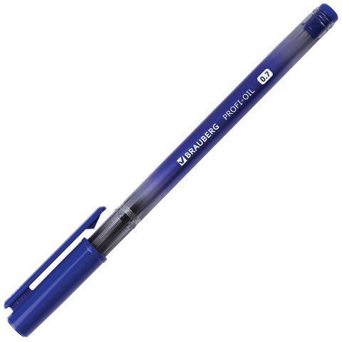 Ручка шариковая масляная синяя 0,7мм линия 0,35мм Profi-Oil BRAUBERG 1/24
