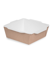 Контейнер салатник 900мл 135х135х48мм OSQ OpSalad крафт ламин (крышка 461223) 50/400 Контейнер салатник 900мл 135х135х48мм OSQ OpSalad крафт ламин (крышка 461223) 50/400