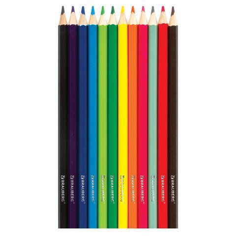 Карандаши цветные 12цв заточен, карт упак BRAUBERG My lovely dogs Забавные щенки 1/12/240 Карандаши цветные 12цв заточен, карт упак BRAUBERG My lovely dogs Забавные щенки 1/12/240