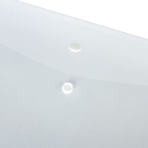 Папка-конверт с кнопкой BRAUBERG, А4, до 100 л, прозрачная, 0,15мм 1/15/90