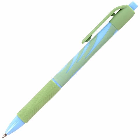 Ручка шариковая автомат синяя узел 0,7мм Brauberg Pastel 1/40
