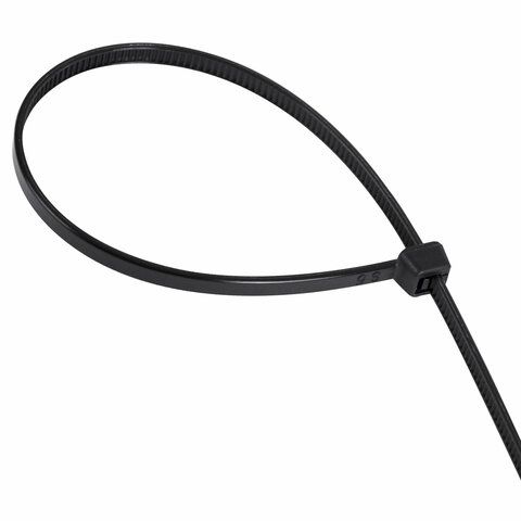Хомуты (стяжки), нейлоновые, 4 мм х 300 мм, комплект 100 шт., PROCONNECT, черные 57-0301  (Клиент)