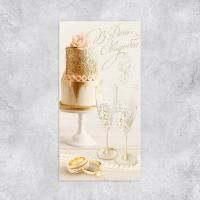 Конверт для денег 16,5х8см В день свадьбы 10/10 Конверт для денег 16,5х8см В день свадьбы 10/10