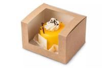 Коробка для сладостей с окном 130х110х80мм OSQ SOLO SHOW BOX 25/350 Коробка для сладостей с окном 130х110х80мм OSQ SOLO SHOW BOX 25/350