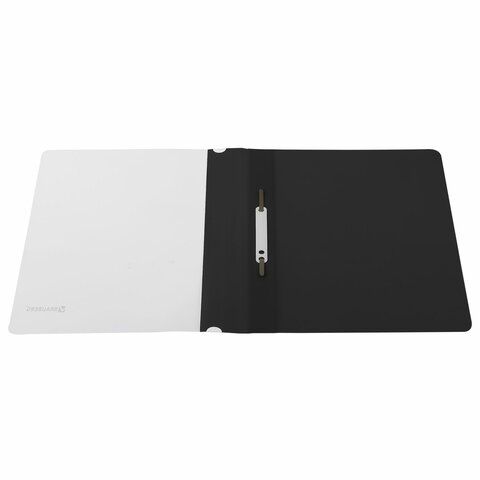 Папка скоросшиватель с прозр верхн лист BRAUBERG А4 черный 1/25/400