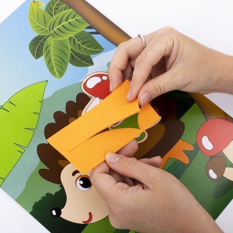 Аппликация из мягкого пластика 21х29см Юнландия Ежик 1/1 Аппликация из мягкого пластика 21х29см Юнландия Ежик 1/1