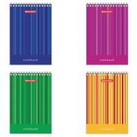 Блокнот 40л А6 108х145мм клетка гребень Полоски BRAUBERG 1/10/140 Блокнот 40л А6 108х145мм клетка гребень Полоски BRAUBERG 1/10/140