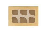 Коробка для капкейков/маффинов с окном 250х170х100мм на 6шт картон ECO MUF 6 DoECO 25/150 Коробка для капкейков/маффинов с окном 250х170х100мм на 6шт картон ECO MUF 6 DoECO 25/150