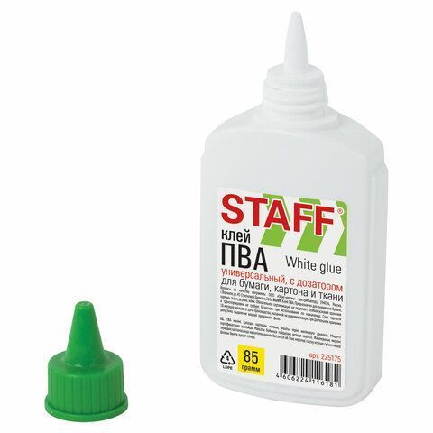 Клей ПВА 85г с дозатором STAFF 1/50 Клей ПВА 85г с дозатором STAFF 1/50
