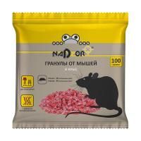 Средство от грызунов Гранулы от мышей и крыс Nadzor 100г 1/50 Средство от грызунов Гранулы от мышей и крыс Nadzor 100г 1/50