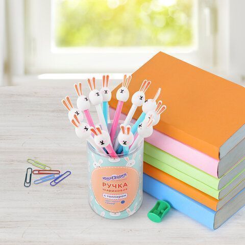 Ручка с топпером шариковая ЮНЛАНДИЯ  Ручка с топпером шариковая ЮНЛАНДИЯ