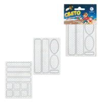 Наклейки светоотражающие для велосипедов 150х92 мм белые 1/5/50 