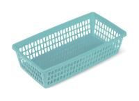 Корзина 210х110х50мм Бирюзовая Велетта 1/68 Корзина 210х110х50мм Бирюзовая Велетта 1/68