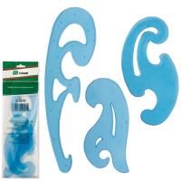 Лекало НАБОР 3шт 25см/17см/12см прозрачный* Лекало НАБОР 3шт 25см/17см/12см прозрачный*