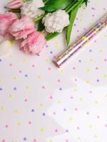 Ролик 70см х8м пленка полипропилен с рисунком Конфетти микс 1/10 Ролик 70см х8м пленка полипропилен с рисунком Конфетти микс 1/10