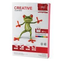 Цветная бумага А4 100л 80г/м2 интенсив розовая CREATIVE color 1/25  Цветная бумага А4 100л 80г/м2 интенсив розовая CREATIVE color 1/25