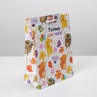 Пакет подарочный бумажный (18х23х8) ламинир Только для тебя 1/1