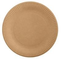 Тарелка картон d-180 крафт Aviora 50/1000