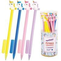 Ручка шариковая синяя узел 0,7мм с топпером ЮНЛАНДИЯ Единорог 1/12 Ручка шариковая синяя узел 0,7мм с топпером ЮНЛАНДИЯ Единорог 1/12