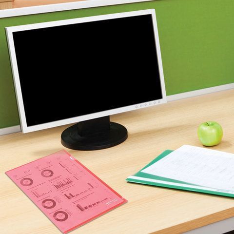 Папка-уголок А4 прозр. красная 0,15мм BRAUBERG 1/15 Папка-уголок А4 прозр. красная 0,15мм BRAUBERG 1/15