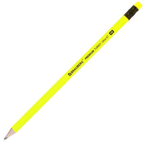 Карандаш ч/гр HB с резинкой, ассорти BRAUBERG PREMIUM TURKEY 1/72 Карандаш ч/гр HB с резинкой, ассорти BRAUBERG PREMIUM TURKEY 1/72