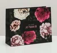 Пакет подарочный бумажный (23х18х8) ламинир Для самой лучшей 1/1 Пакет подарочный бумажный (23х18х8) ламинир Для самой лучшей 1/1