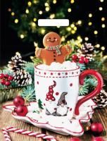 НГ Пакет с вырубной ручкой (31х40)-60 Бег времени Артпласт 50/1000