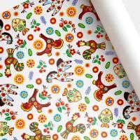 Бумага упаковочная 68,5х100см Свистульки Интерпак 1/50