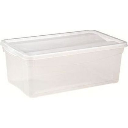 Ящик для хранения 5л с крышкой (330х190х120) кристалл 1/18 Ящик для хранения 5л с крышкой (330х190х120) кристалл 1/18