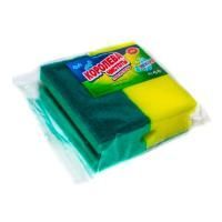 Губка для посуды макси (2шт) 120х62х43мм профильная Super BIG Королева Чистоты 1/50 Губка для посуды макси (2шт) 120х62х43мм профильная Super BIG Королева Чистоты 1/50