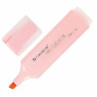Текстовыделитель BRAUBERG "ORIGINAL PASTEL", ПАСТЕЛЬНЫЙ РОЗОВЫЙ, линия 1-5 мм 1/12
