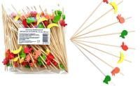 Пика для канапе Фруктовое ассорти 12см (100шт) 1/40 Пика для канапе Фруктовое ассорти 12см (100шт) 1/40
