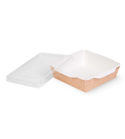 Крышка для контейнера 900мл 163х163х13,5мм OSQ OpSalad прозр плоская 50/400 Крышка для контейнера 900мл 163х163х13,5мм OSQ OpSalad прозр плоская 50/400