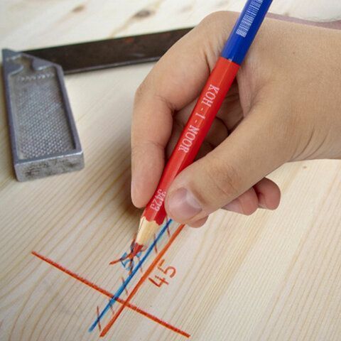 Карандаш двухцветный утолщённый KOH-I-NOOR 1шт красно-синий грифель 3,8мм (клиент) Карандаш двухцветный утолщённый KOH-I-NOOR 1шт красно-синий грифель 3,8мм (клиент)