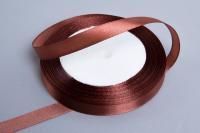 Лента атласная 10мм 25м шоколадный 1/10 Лента атласная 10мм 25м шоколадный 1/10