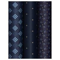 Бумага подарочная 70х100см 80 г/м2 глянц MESHU Strict pattern 1/51