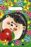 Пакет с вырубной ручкой (20х30)-30 Ежик Интерпак 100/2000  Пакет с вырубной ручкой (20х30)-30 Ежик Интерпак 100/2000