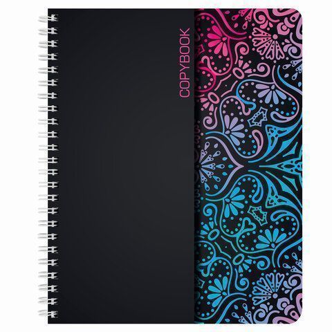 Тетрадь 48л А5 клетка на спирали АБСТРАКЦИЯ BRAUBERG ЭКО 1/100