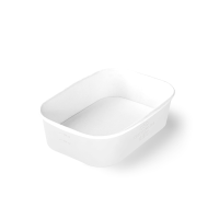Контейнер бумажный 860мл 190х135х51мм крафт ламин OSQ CASE BOWL 860 WHITE  (кр469866) 45/360 