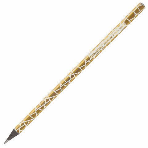 Карандаш ч/гр НВ ассорти дисплей BRAUBERG PREMIUM TURKEY Zig Zag Mosaic 181569