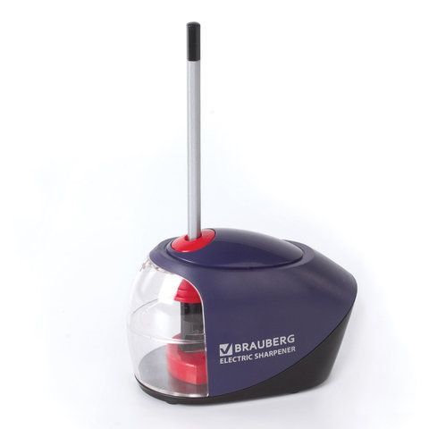 Точилка электрическая питание от 4 батареек АА, спиралевидное лезвие BRAUBERG Delta 1/8/32 Точилка электрическая питание от 4 батареек АА, спиралевидное лезвие BRAUBERG Delta 1/8/32