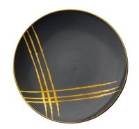 Тарелка пластиковая d-230 черная Black Royale ламинированная (6шт) 1/20 Тарелка пластиковая d-230 черная Black Royale ламинированная (6шт) 1/20