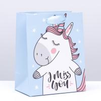 Пакет подарочный бумажный (20х16х8) With best wishes 1/12 Пакет подарочный бумажный (20х16х8) With best wishes 1/12