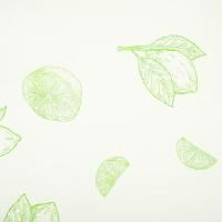 Скатерть полиэтиленовая 110х150см Лимоны белая 1/50/500