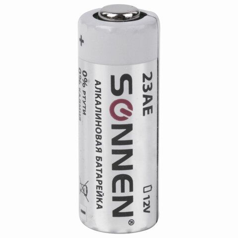 Батарейка SONNEN Alkaline, 23А (MN21), алкалиновая, для сигнализаций 1шт в блистере 1/10/20 (клиент) Батарейка SONNEN Alkaline, 23А (MN21), алкалиновая, для сигнализаций 1шт в блистере 1/10/20 (клиент)