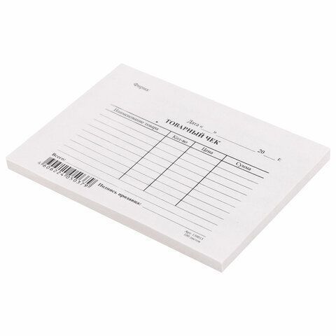 Бланк Товарный чек (100) 1/40 Бланк Товарный чек (100) 1/40