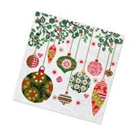 НГ Салфетки (33х33) 3-сл Елочные игрушки (20) 1/12