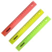 Линейка 20см пластиковая прозрачная неоновая Пифагор 1/20 Линейка 20см пластиковая прозрачная неоновая Пифагор 1/20